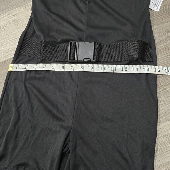 S.W.A.T Black Belted Knee Padded Jumpsuit Halloween Costume / Dress Up Cosplay - Picture 6 of 8